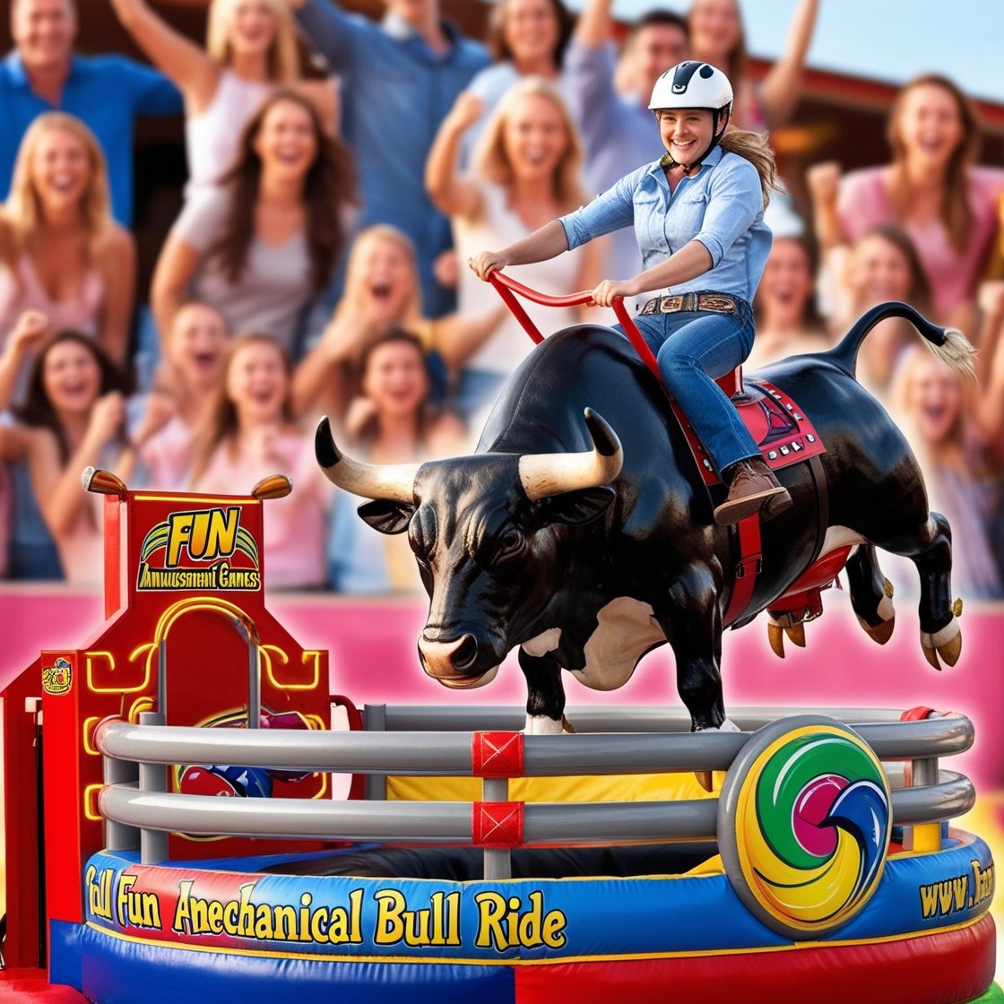 Best Mechanical Bull Ride Manufacturer in Delhi, Best Full Fun Amusement Games in Delhi NCR